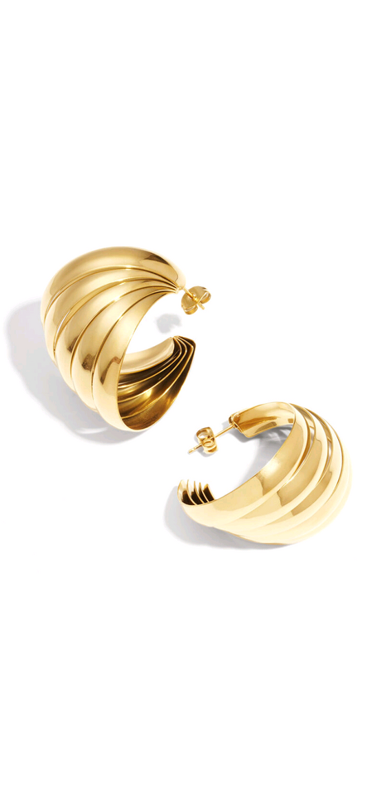 Sparkle & Shine – Geometric Stainless Steel Earrings ✨