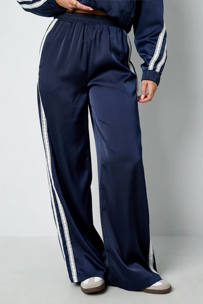 Satin Wide-Leg Pants