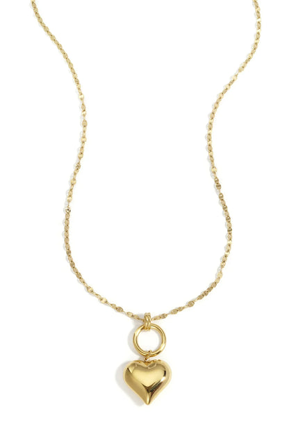 Women's Heart Pendant Necklace – Simple, Casual Necklace for Everyday Wear