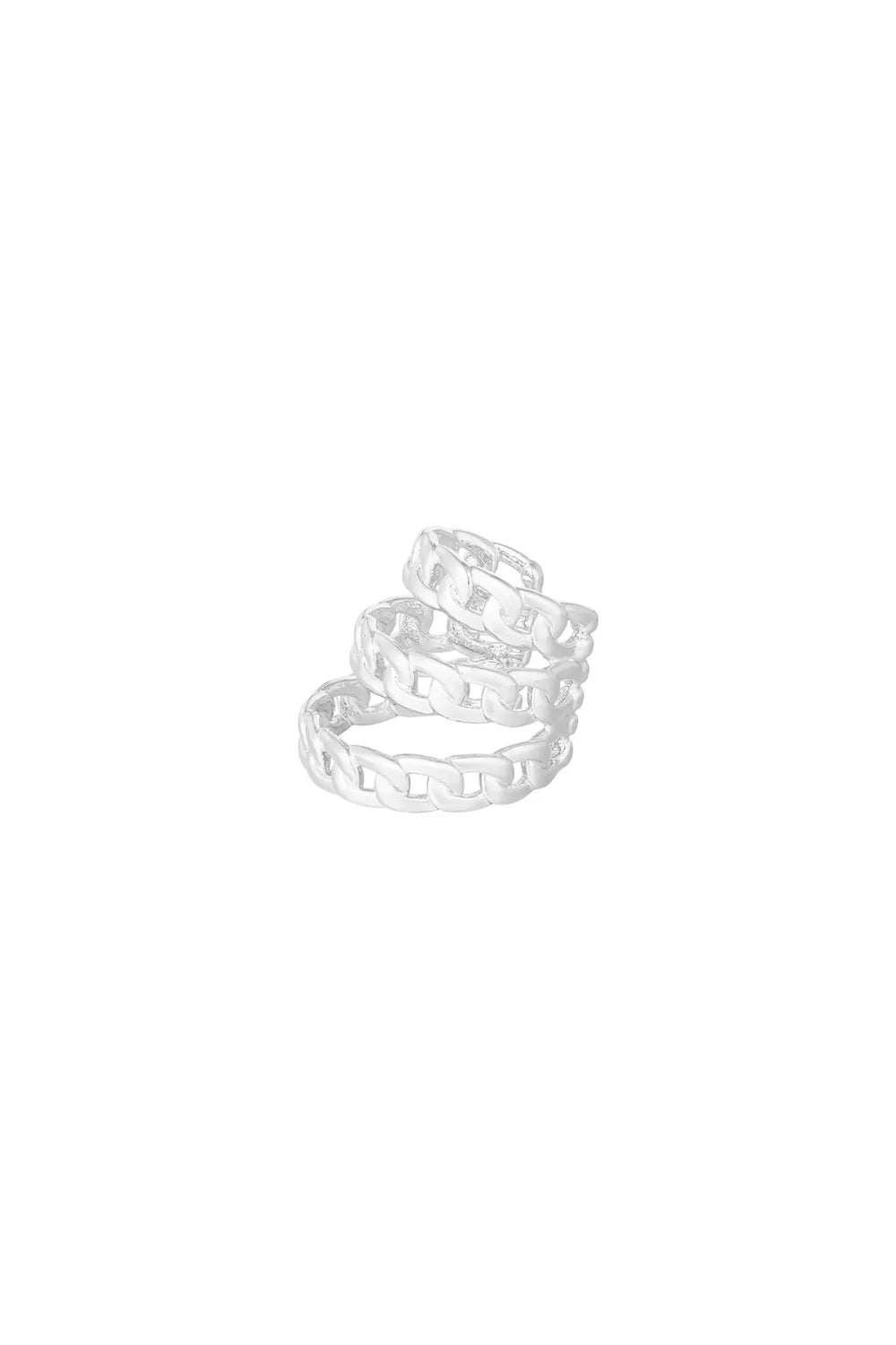 Trendy Earcuff met Dubbele Ketting