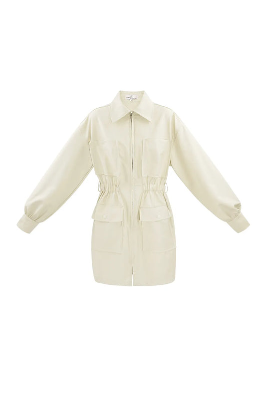 Pleated-Waist Dress