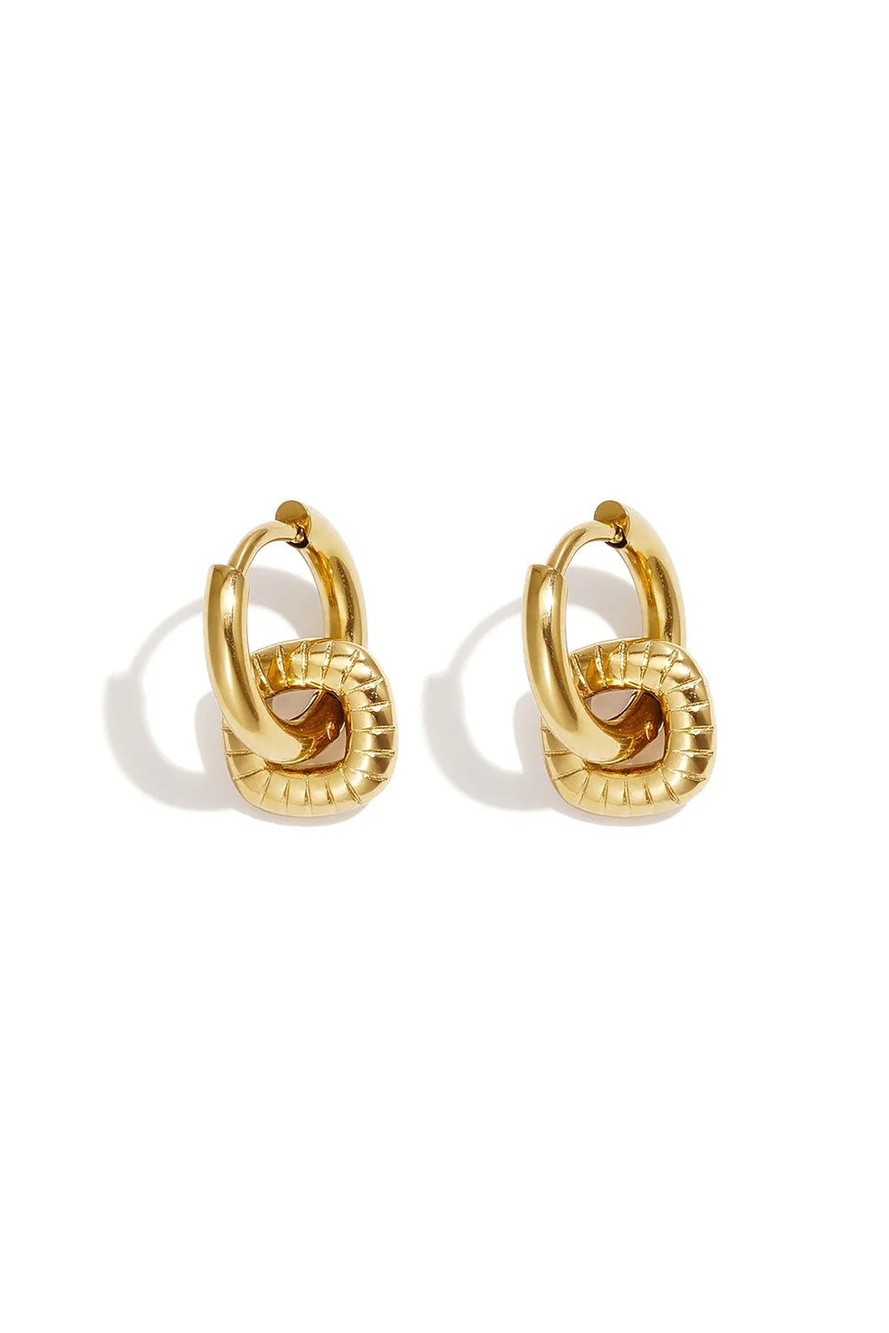 Lola's Gold-Colored Geometric Earrings