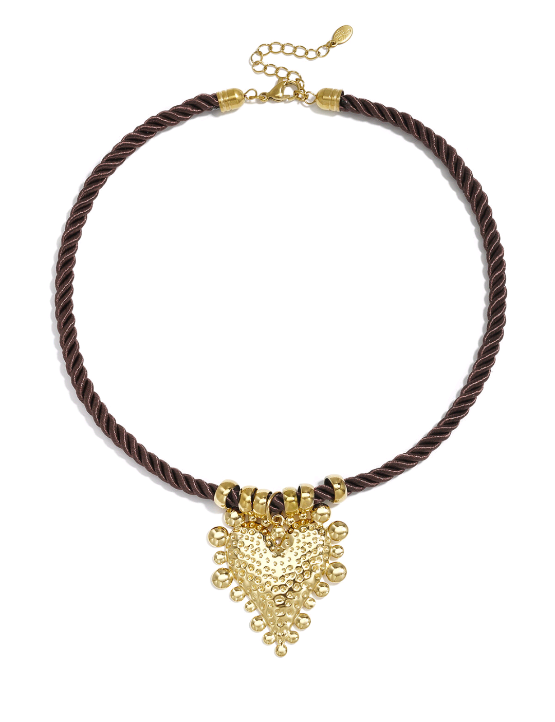 Lola's Charmed Ketting – Goudkleurige RVS Hart Ketting voor Dames