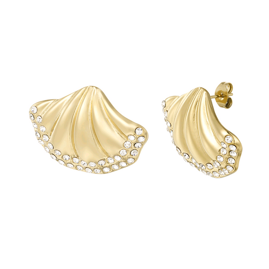 Mermaid Shimmer Earrings – Gold