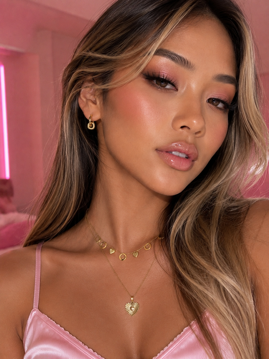 Lola's Gold-Colored Geometric Earrings