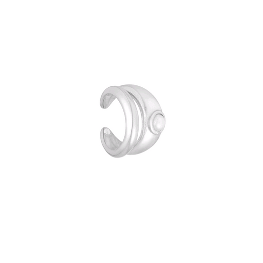 Hand Cuff Me Ear Cuffs—Silver